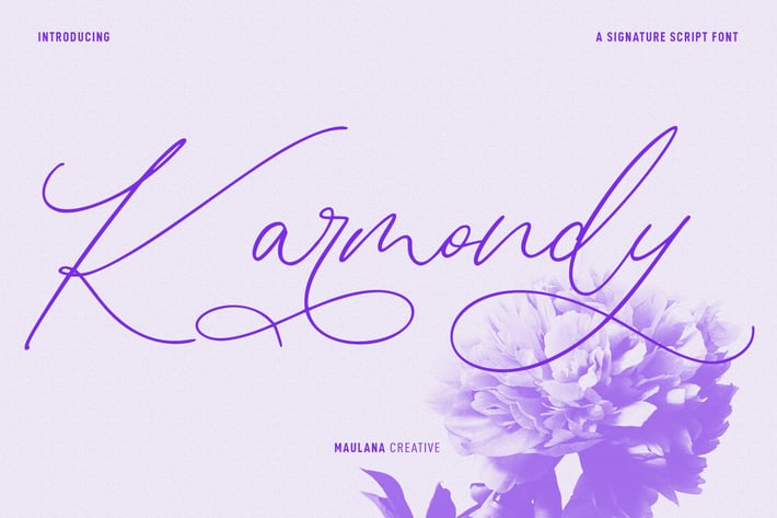 Karmondy Signature Script Font
