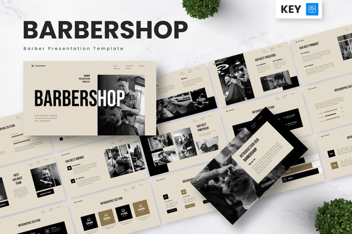 Barbershop - Barber Keynote Templates