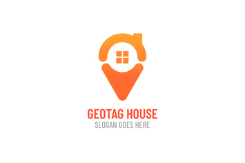 Geotag House Logo Template