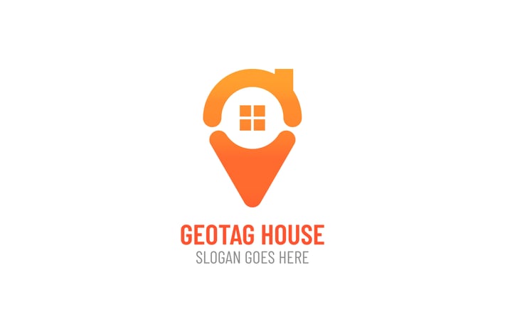 Geotag House Logo Template