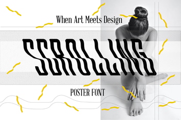 Scrolling font
