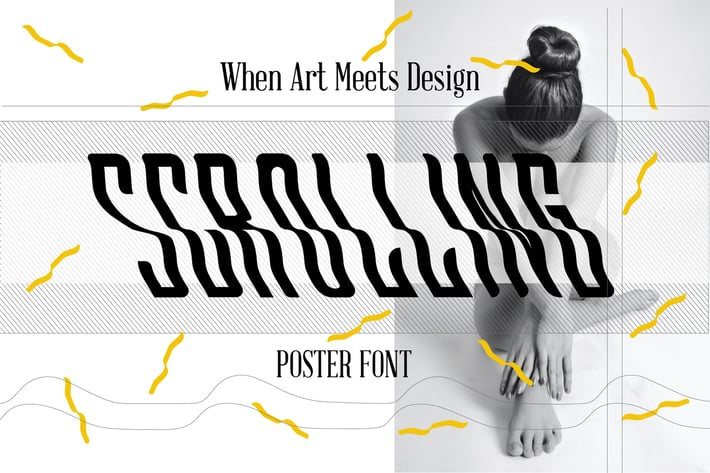 Scrolling font