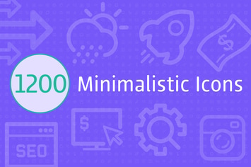 1200 Minimalistic Icons