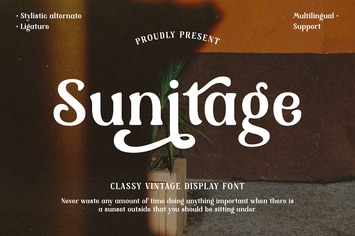 Sunitage - Vintage Display Font