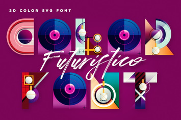 Futuristico Color Font