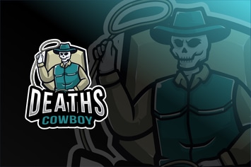 Deaths Cowboy Esport Logo Template