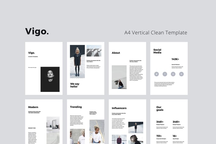 VIGO - A4 Vertical Keynote Template