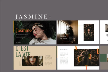 Jasmine Lookbook - Fresh Nature Powerpoint Templat