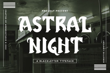 Astral Night - A Blackletter Typeface