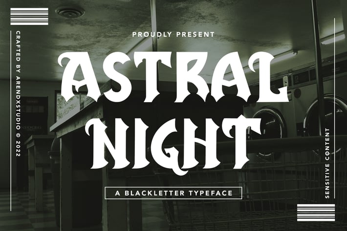 Astral Night - A Blackletter Typeface