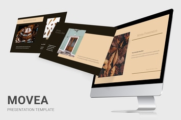 Movea - Brown Color Theme Powerpoint