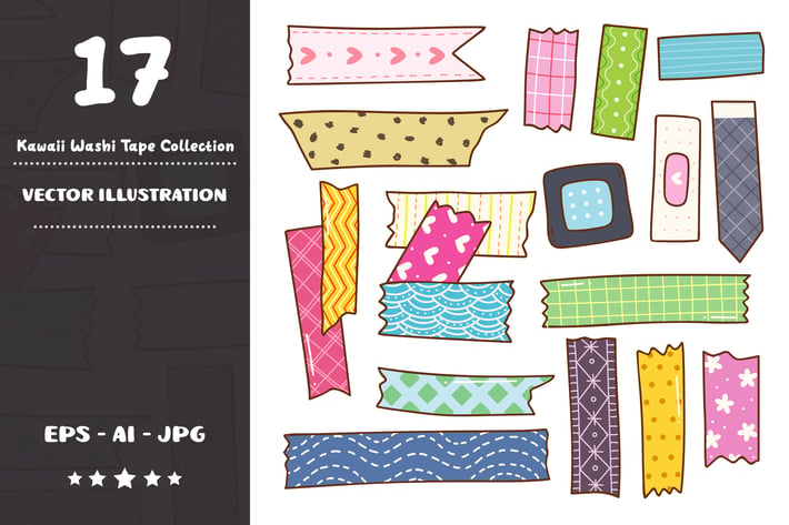 Kawaii Washi Tape Collection