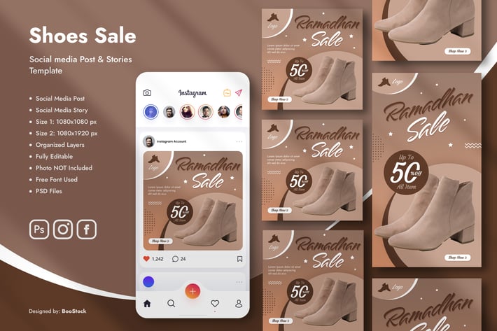 Shoes Sale Social Media Template