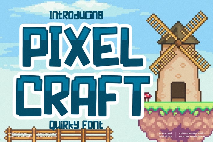 Pixel Craft Display Font