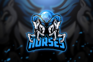 Horses 2 - Mascot & Esport Logo