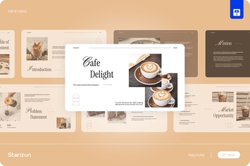 Brown Minimalist Restaurant Pitch Deck • 005