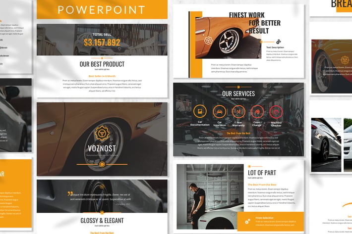 Voznost - Automotive Powerpoint Template