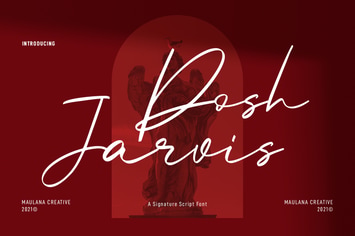 Posh Jarvis Signature Script Font
