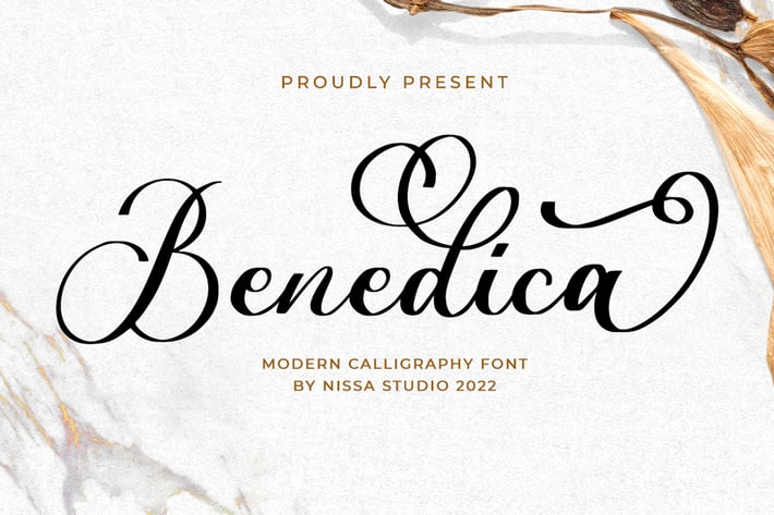 Benedica - Elegant Script Font
