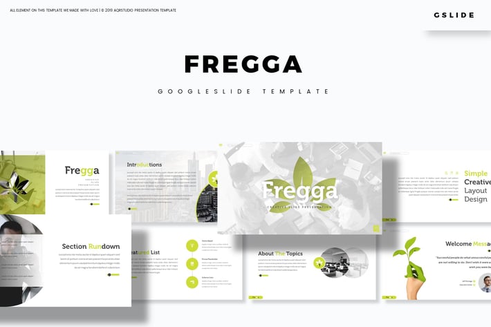 Fregga - Google Slide Tempalate