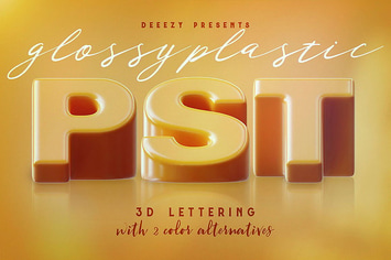 Glossy Plastic – 3D Lettering