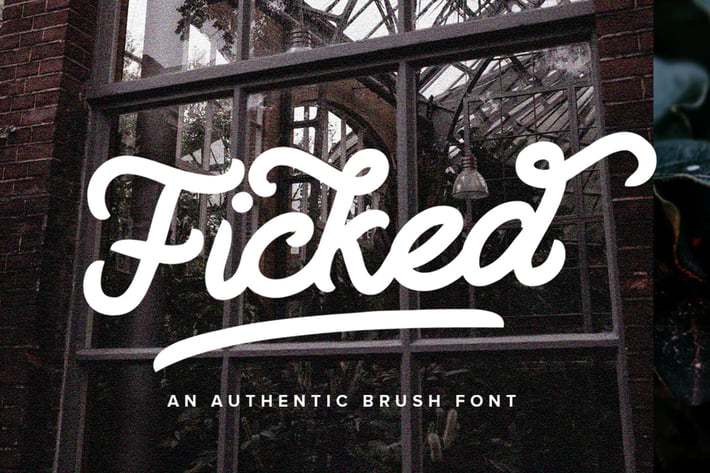 Ficked - Monoline Script