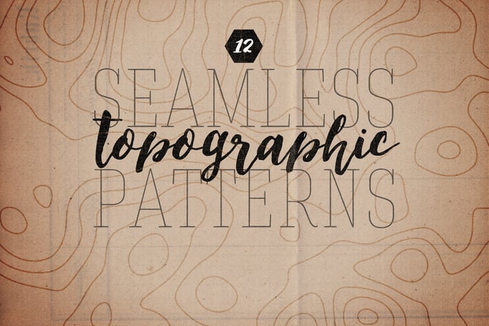 Seamless Topographic Patterns Volume 1