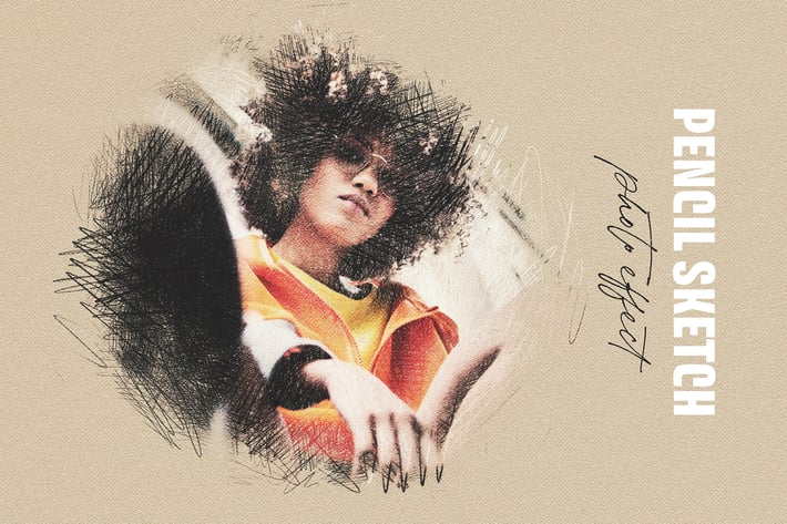 Pencil Sketching Photo Effect