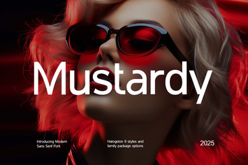 Mustardy Modern Sans Serif Font