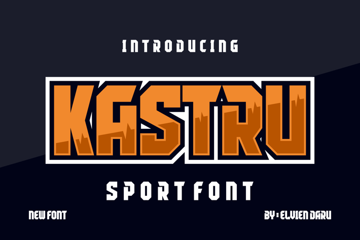 Kastru - Bold Sport Font