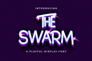 The Swarm - Playful Display Font