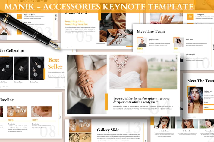Manik - Accessories Keynote Template