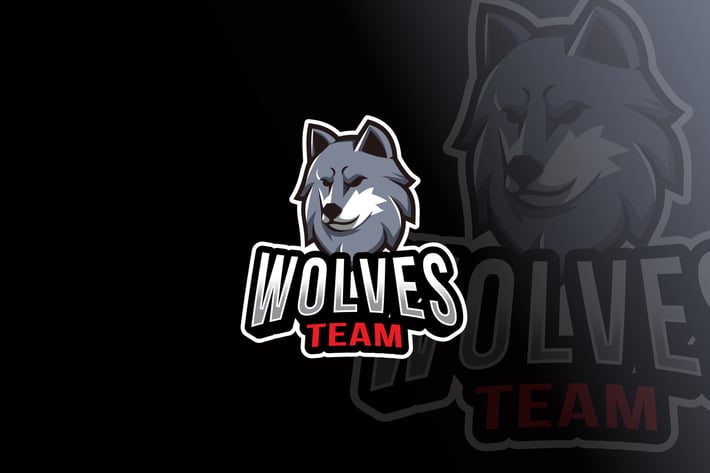 Wolves Team Logo Template