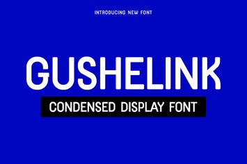 GUSHELINK Condensed Display Font
