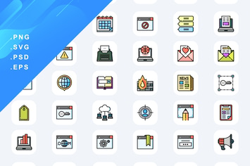 Marketing Seo Icons