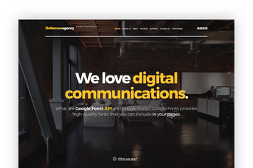 Goltsman Agency - One Page Responsive Template