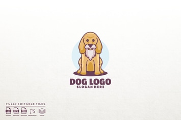 Dog logo template