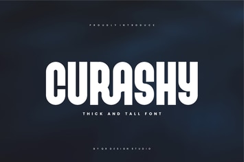 Curashy - Thick & Tall Font