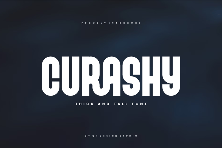 Curashy - Thick & Tall Font