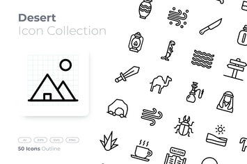Desert Outline Icon