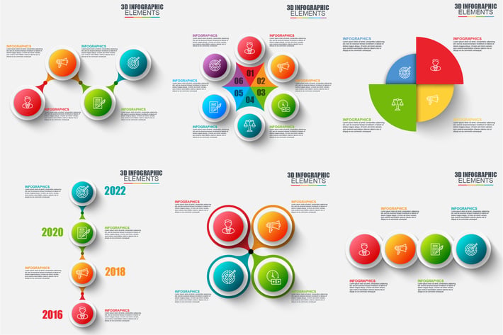 Abstract 3D Infographics