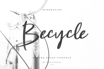 Becycle Brush Font Script