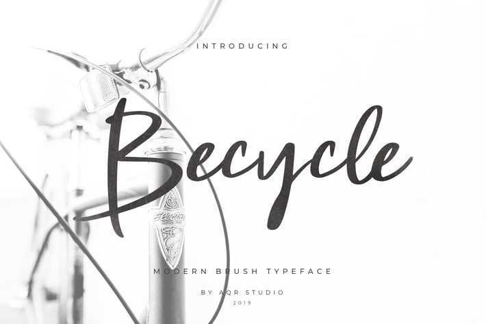 Becycle Brush Font Script