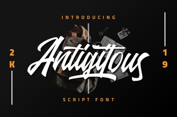 Antigitous - Script Font