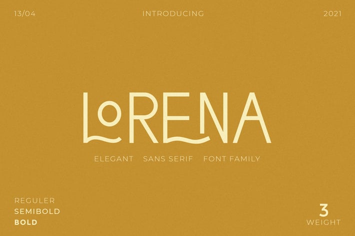 Lorena Sans - Simple Elegant Typeface