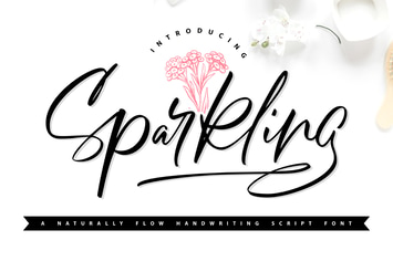 Sparkling | Handwriting Script Font