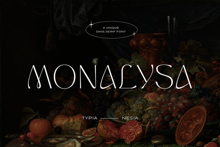 Monalysa - Unique Modern Display Sans Serif Font