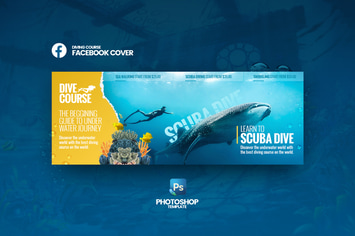 Dive Course Facebook Cover Template