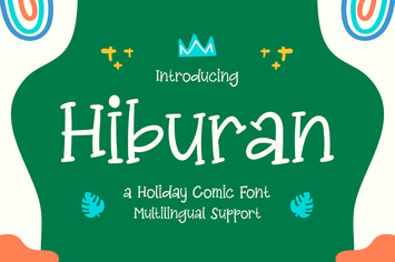 Hiburan - A Holiday Comic Font