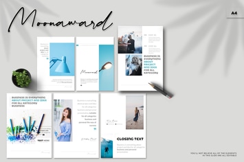 Moonaward - A4 Powerpoint Template